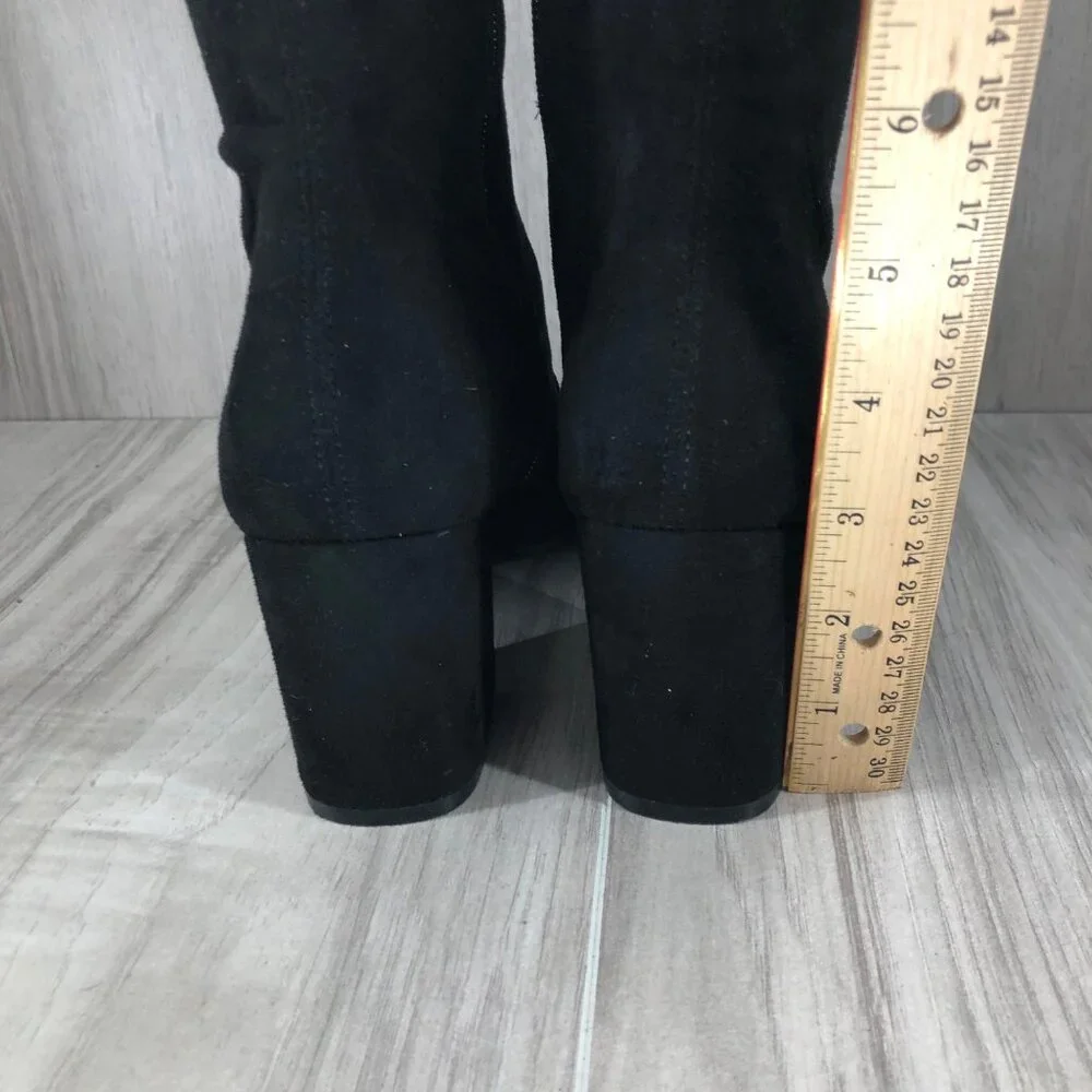 Unisa OTK Boots Womens 8.5 Black Pull On Over The Knee